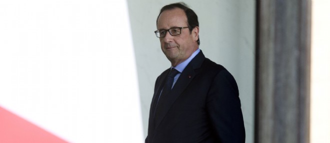 Le president Francois Hollande au palais de l'Elysee, le 1er octobre 2014.