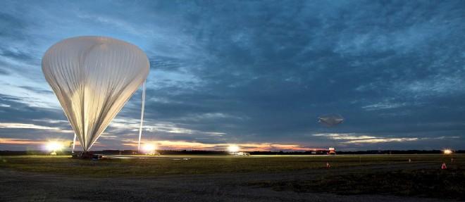 Lancement de la nacelle stratospherique "EUSO Balloon" dans l'Ontario, le 25 aout.