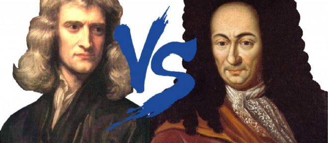 Isaac Newton et Gottfried Wilhelm von Leibniz.