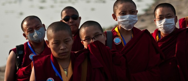 Des moines tibetains le 11 novembre 2013.