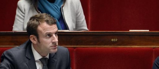 Le ministre de l'Economie Emmanuel Macron a l'Assemblee nationale le 29 octobre 2014 a Paris