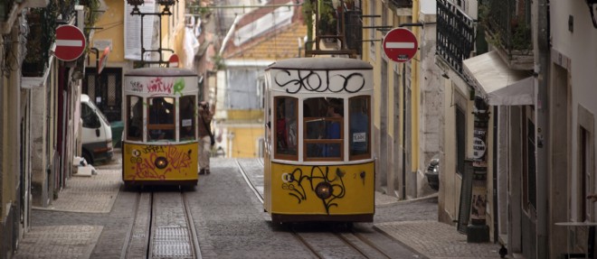 Dans les rues de Lisbonne. Au Portugal, les mesures d'austerite ont fait des ravages.