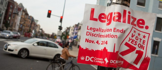 L'"Initiative 71" demande la legalisation du cannabis.