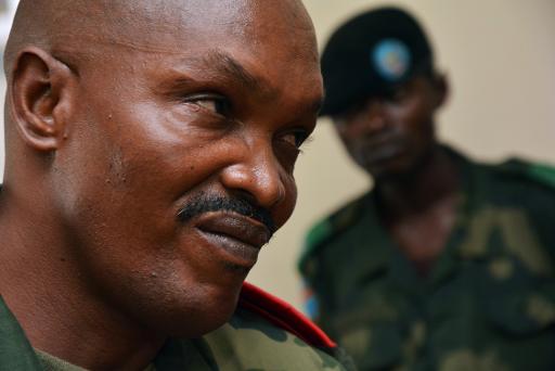 L'ex-rebelle congolais Jerome Kakwavu lors de son proces le 7 novembre 2014 a Kinshasa