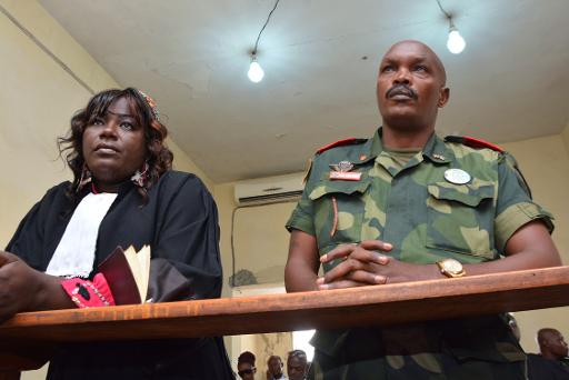 L'ex-rebelle congolais Jérôme Kakwavu lors de son procès le 7 novembre 2014 à Kinshasa © Papy Mulongo AFP