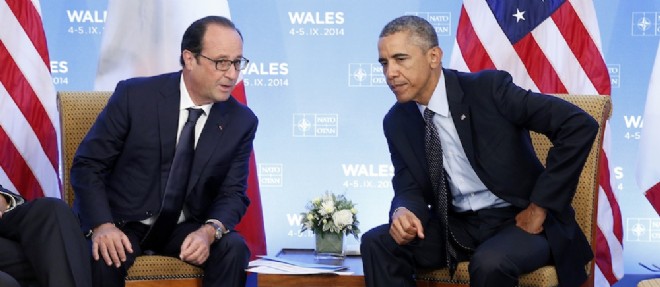 Francois Hollande et Barack Obama, deux styles bien differents.