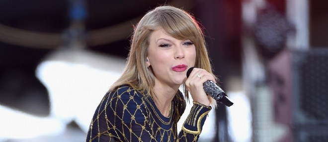 La jeune chanteuse Taylor Swift, la nouvelle coqueluche des Americains, qui est parvenue a vendre plus d'un million de disques en une semaine.