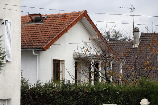 Vue partielle de la maison ou ont ete decouverts pres d'un millier de plants de cannabis, a Tremblay-en-France, le 9 novembre 2014