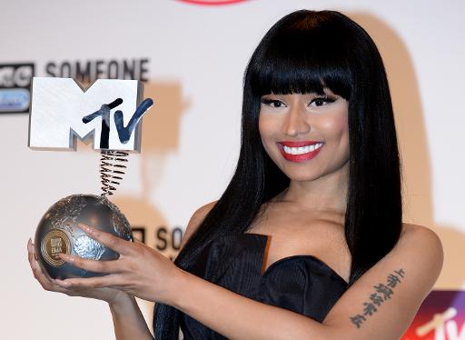 La chanteuse Nicki Minaj lors de la 20e ceremonie des MTV Europe Music Awards, le 9 novembre 2014 a Glasgow