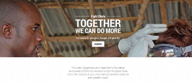 &Eacute;pid&eacute;mie Ebola : Google lance une campagne de lev&eacute;e de fonds