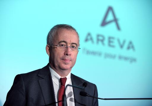 L'ex-président du directoire d'Areva, Luc Oursel, en février 2014, au siège du groupe © Eric Piermont AFP/Archives