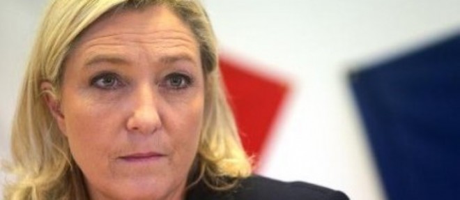 La presidente du Front national, Marine Le Pen, le 11 novembre 2014 a Chalons-en-Champagne.