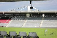 Stade des Costières de Nîmes, club de Ligue 2 mis en cause dans une affaire de matches truqués. ©Franck Lodi