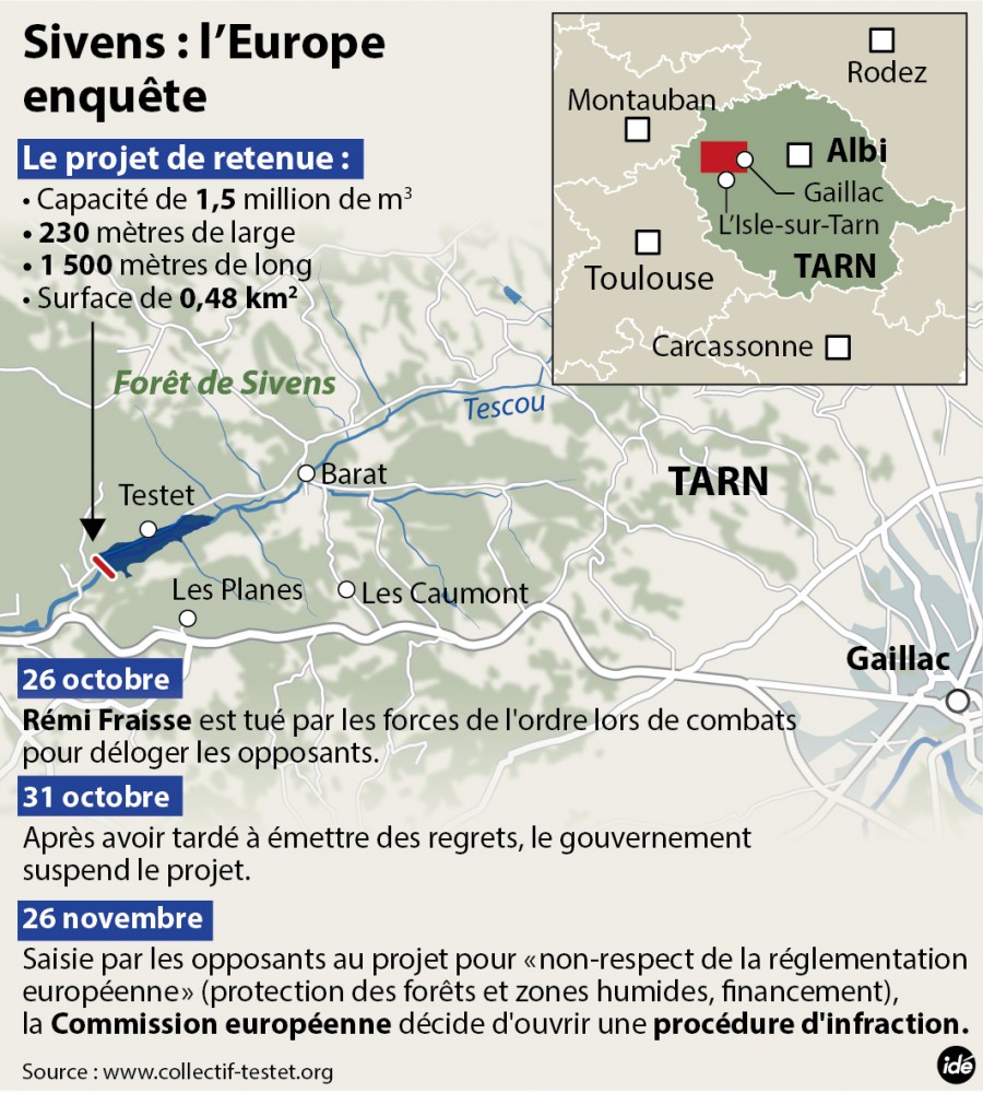 Barrage De Malpasset Nombre De Mort Barrage de Sivens : Bruxelles ouvre une procédure d'infraction contre