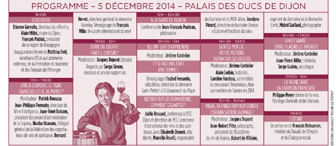 Une journee de debat aura lieu a Dijon le 5 decembre sur la culture du vin.