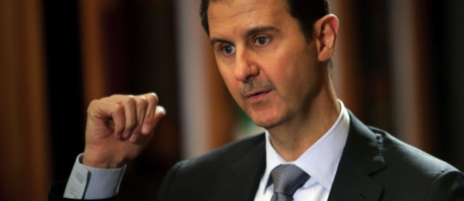 Bachar el-Assad, dans son palais presidentiel de Damas, en janvier 2014.