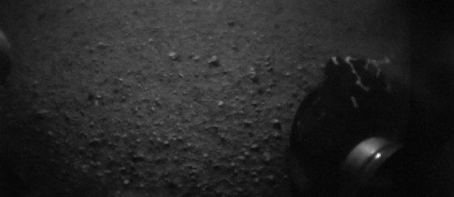 Image du cratere de Gale prise par le robot Curiosity.