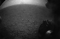 Image du cratère de Gale prise par le robot Curiosity. ©Eyepress News