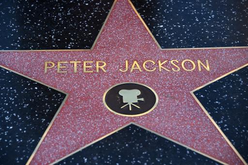 L'étoile du réalisateur du "Seigneur des anneaux", Peter Jackson, sur la "voie de la célébrité" à Hollywood, le 8 décembre 2014 © Robyn Beck AFP