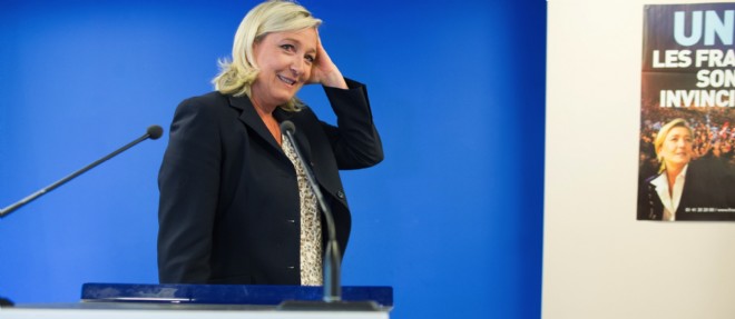 La presidente du FN Marine Le Pen sera candidate a l'Elysee en 2017.