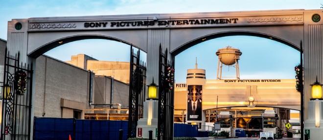 L'entree des studios Sony Pictures Entertainment, en Californie.