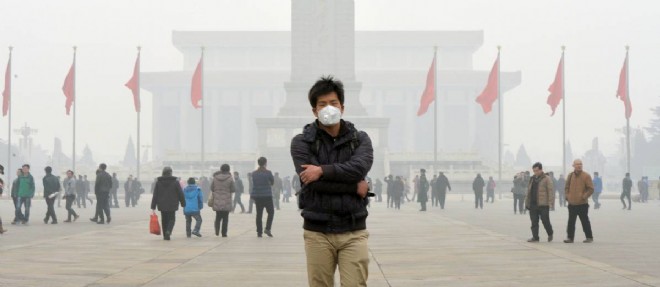 Une scene effroyable de pollution en Chine.