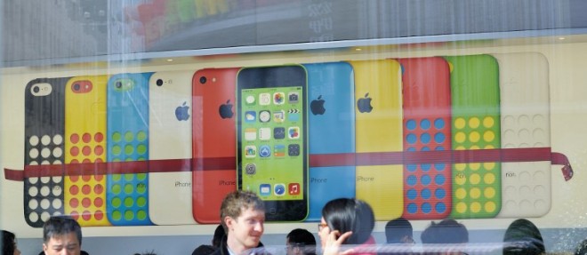 Un Apple Store de Shangai, janvier 2014.