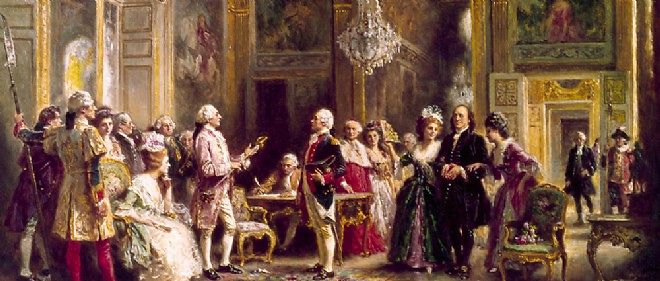 Résultat de recherche d'images pour "Louis XVIet Benjamin Franklin"