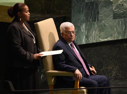 Le president palestinien Mahmoud Abbas aux Nations Unis, le 26 septembre 2014 a New York