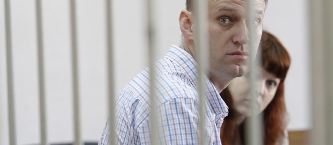 Alexei Navalny, ici dans l'attente de son proces le 17 septembre 2014.