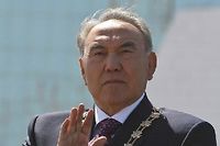 Le président kazakh, Noursoultan Nazarbaev, parade à Astana en mai 2014. ©Reuters