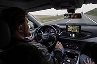 Jack, l'Audi A7 Piloted Driving de dernière génération a permis à ses conducteurs de vaquer à leurs occupations sur plus de 80% des 900 km qui séparent Stanford en Californie de Las Vegas.