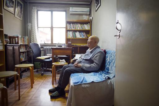 Zhou Youguang, "père du pinyin", le 11 janvier 2015 à son domicile à Pékin © Wang Zhao AFP