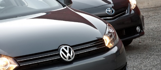 Volkswagen, avec son enorme catalogue de marques, espere bien passer devant Toyota en 2015 pour le titre de constructeur numero un de la planete.