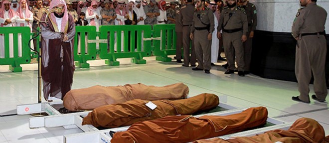 Le 6 janvier, ceremonie en hommage a des soldats saoudiens decedes, dont trois dans un attentat-suicide contre un poste-frontiere.