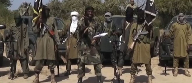 Combattants de Boko Haram dans une video, en octobre 2014.
