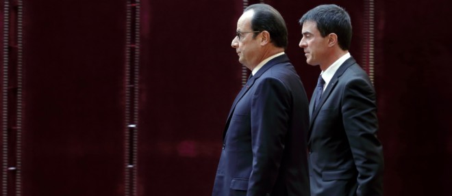 Francois Hollande et Manuel Valls decollent dans les sondages apres les attentats qui ont touche la France.