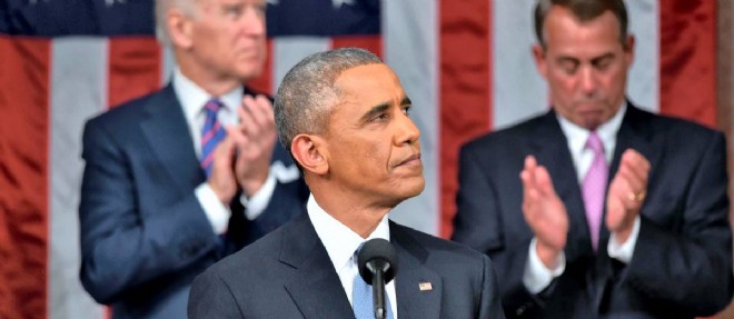 Barack Obama a prononce son discours sur l'etat de l'Union devant le Congres americain le 20 janvier.