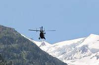 Un helicoptere de la gendarmerie de Chamonix