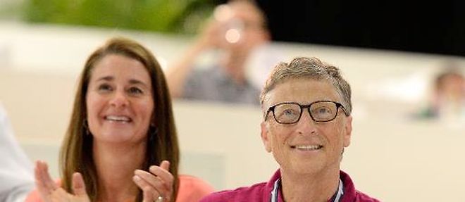 Bill Gates et sa femme Melinda, le 27 septembre 2014 a Los Angeles