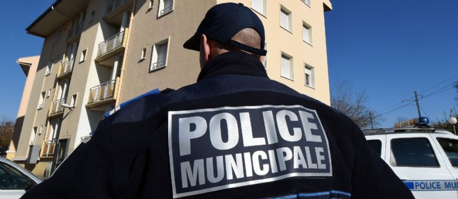Un policier municipal a Beziers, le le 22 janvier 2015.