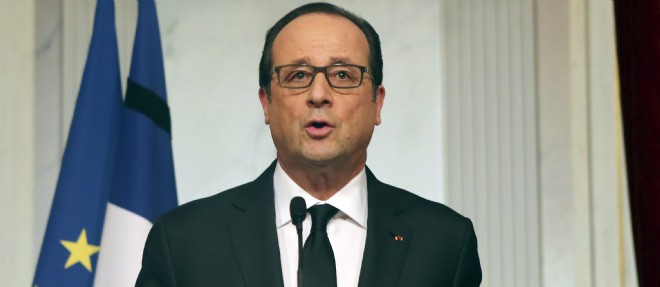 Allocution de Francois Hollande apres les attentats de Paris.