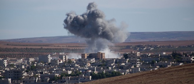 Explosion dans la ville syrienne de Kobane, photo d'illustration.
