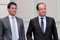 Cotes de confiance : nouvelle hausse pour Hollande et Valls