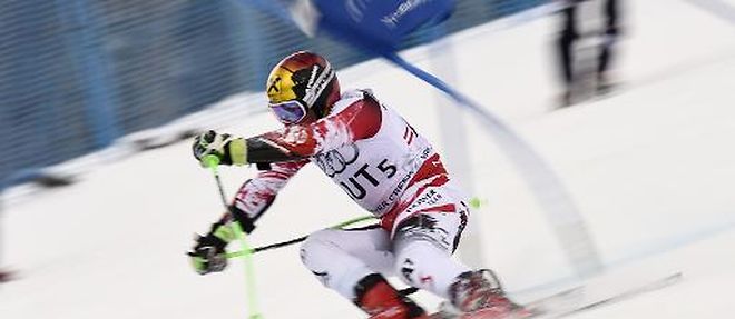 Le skieur autrichien Marcel Hirscher lors de l'epreuve par equipes des Championnats du monde 2015, le 10 fevrier 2015 a Vail, dans le Colorado