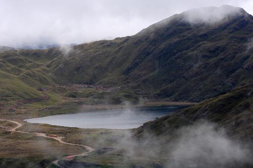 Le lac Perol dans la mine de Conga à Cajamarca, au Pérou, le 23 novembre 2011 © Ernesto Benavides AFP/Archives