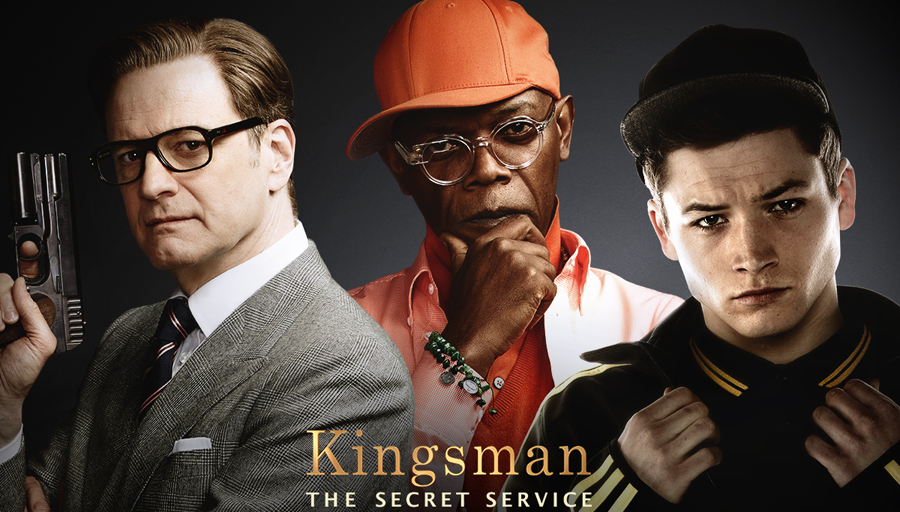Colin Firth, Samuel L. Jackson et Taron Egerton dans "Kingsman" ©  20th Century Fox