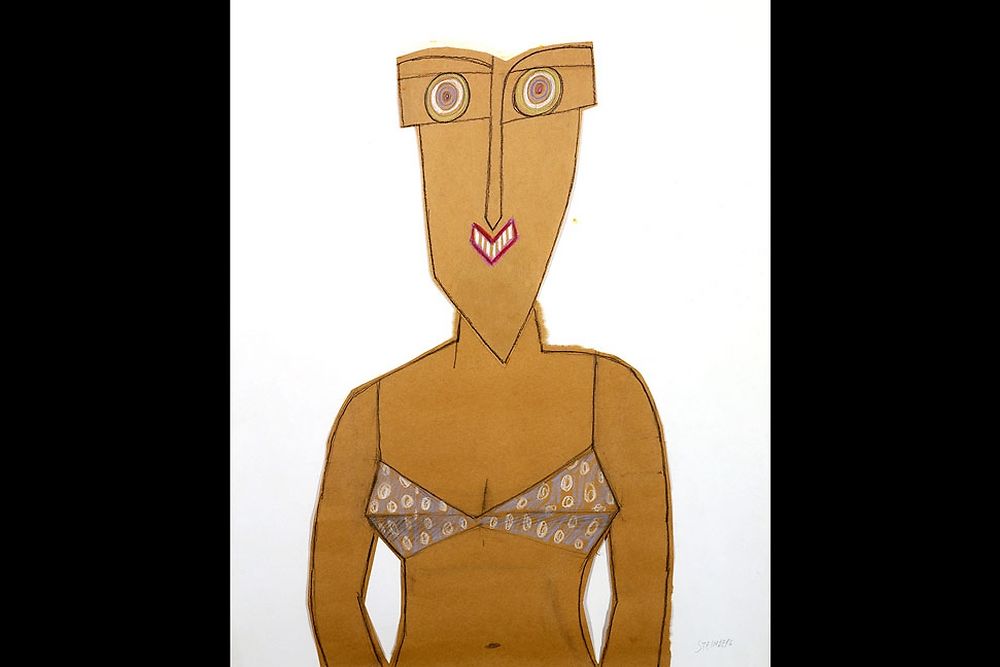 "Bikini Mask" (1966) de Saul Steinberg