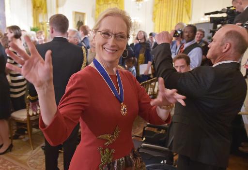 Meryl Streep à la Maison Blanche le 24 novembre 2014 © Mandel Ngan AFP/Archives