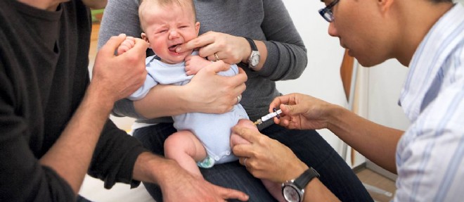 La vaccination d'un bebe. Photo d'illustration.